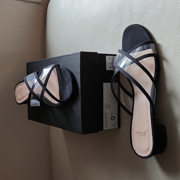 J. Crew Plastic W/Grosgrain Two Strap Sandal